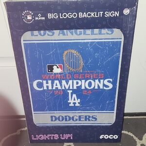LA Dodgers Big Logo Backlit Sign